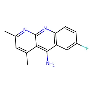 7-Fluoro-2,4-dimethylbenzo[b][1,8]naphthyridin-5-amine structure