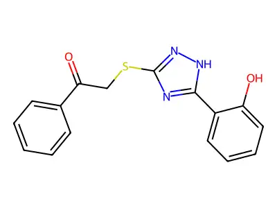 2-[[3-(2-Hydroxyphenyl)-1H-1,2,4-triazol-5-yl]thio]-1-phenylethanone structure