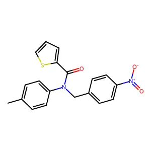 N-(4-Nitrobenzyl)-N-(p-tolyl)thiophene-2-carboxamide structure