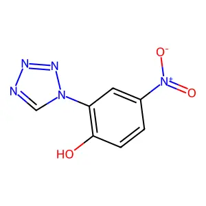 4-nitro-2-(1H-1,2,3,4-tetrazol-1-yl)phenol structure