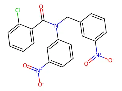 2-Chloro-N-(3-nitro-benzyl)-N-(3-nitro-phenyl)-benzamide structure