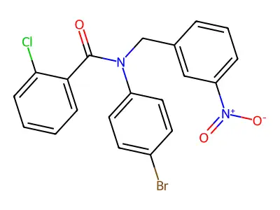 N-(4-Bromophenyl)-2-chloro-N-(3-nitrobenzyl)benzamide structure