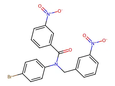N-(4-Bromo-phenyl)-3-nitro-N-(3-nitro-benzyl)-benzamide structure