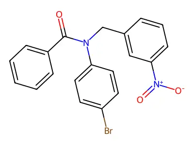 N-(4-Bromophenyl)-N-(3-nitrobenzyl)benzamide structure