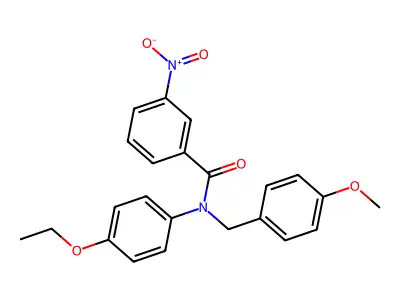 N-(4-Ethoxyphenyl)-N-(4-methoxybenzyl)-3-nitrobenzamide structure