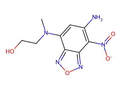 2-[(5-Amino-4-nitro-2,1,3-benzoxadiazol-7-yl)-methylamino]ethanol structure