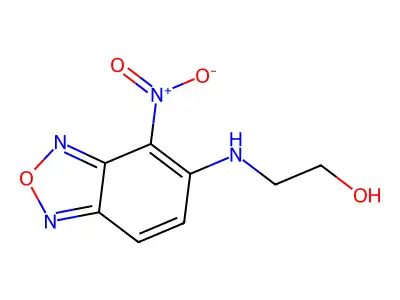 2-[(4-Nitro-2,1,3-benzoxadiazol-5-yl)amino]ethanol structure