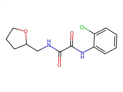 N'-(2-chlorophenyl)-N-(oxolan-2-ylmethyl)oxamide structure