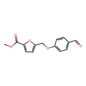 Methyl 5-[(4-formylphenoxy)methyl]-2-furoate structure