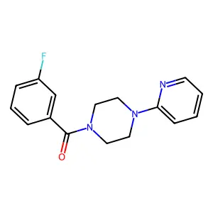 1-(3-Fluorobenzoyl)-4-(2-pyridinyl)piperazine structure