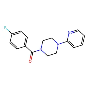 4-Fluorophenyl 4-(2-pyridyl)piperazinyl ketone structure