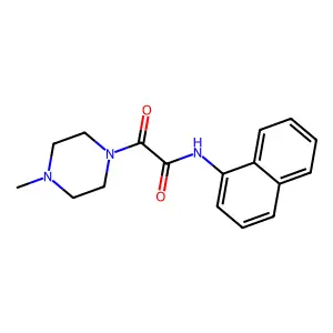 2-(4-methylpiperazin-1-yl)-N-naphthalen-1-yl-2-oxoacetamide structure