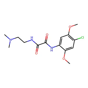 N~1~-(4-chloro-2,5-dimethoxyphenyl)-N~2~-[2-(dimethylamino)ethyl]ethanediamide structure