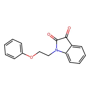 1-(2-phenoxyethyl)-1H-indole-2,3-dione structure