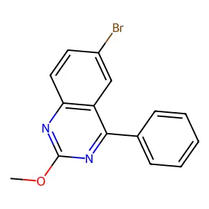 6-Bromo-2-methoxy-4-phenylquinazoline structure
