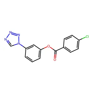 4-Chloro-benzoic acid 3-tetrazol-1-yl-phenyl ester structure