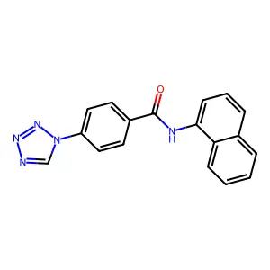 N-(1-萘基)-4-(1H-四唑-1-基)苯甲酰胺 structure