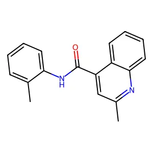 2-甲基-N-(2-甲基苯基)喹啉-4-甲酰胺 structure