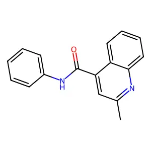 2-methyl-N-phenylquinoline-4-carboxamide structure