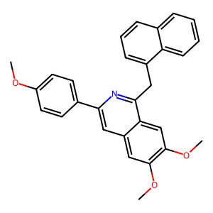 6,7-Dimethoxy-3-(4-methoxyphenyl)-1-(naphthalen-1-ylmethyl)isoquinoline structure