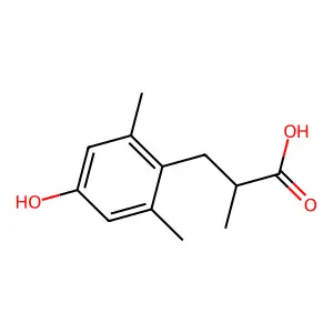 (S)-3-(4-Hydroxy-2,6-dimethyl-phenyl)-2-methyl-propionic acid structure