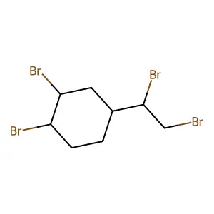 1,2-Dibromo-4-(1,2-dibromoethyl)cyclohexane structure