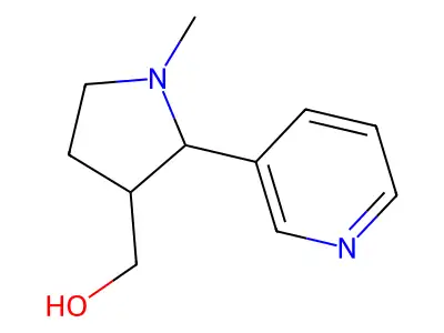 (1-Methyl-2-pyridin-3-yl-pyrrolidin-3-yl)-methanol structure