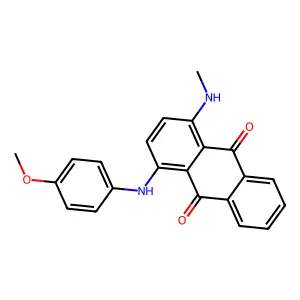 9,10-Anthracenedione, 1-[(4-methoxyphenyl)amino]-4-(methylamino)- structure