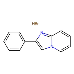 Imidazo(1,2-a)pyridine, 2-phenyl-, hydrobromide structure