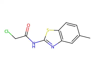 2-Chloro-N-(5-methyl-benzothiazol-2-yl)-acetamide structure