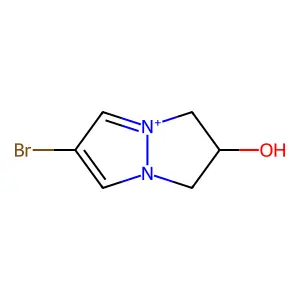 6-Bromo-2,3-dihydro-1H-4lambda(5)-pyrazolo(1,2-a)pyrazol-2-ol structure