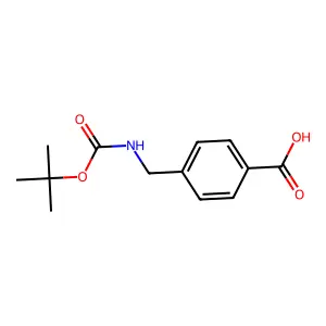 4-(((tert-Butoxycarbonyl)amino)methyl)benzoic acid structure