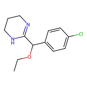 3,4,5,6-Tetrahydro-2-(4-chloro-alpha-ethoxybenzyl)pyrimidine structure