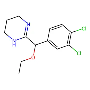 3,4,5,6-Tetrahydro-2-(3,4-dichloro-alpha-ethoxybenzyl)pyrimidine structure