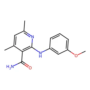 2-(3-Methoxy-phenylamino)-4,6-dimethyl-nicotinamide structure
