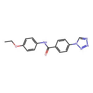 N-(4-ethoxyphenyl)-4-(1H-1,2,3,4-tetrazol-1-yl)benzamide structure
