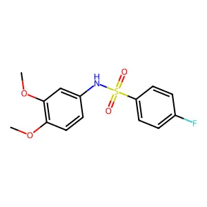 N-(3,4-二甲氧基苯基)-4-氟苯磺酰胺 structure