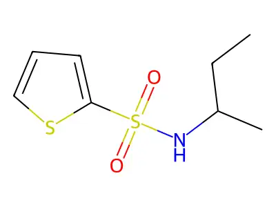 N-(sec-butyl)-2-thiophenesulfonamide structure