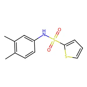N-(3,4-dimethylphenyl)-2-thiophenesulfonamide structure