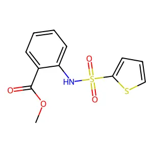Methyl 2-(thiophen-2-ylsulfonylamino)benzoate structure