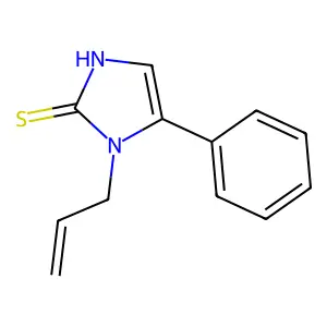 1-allyl-5-phenyl-1,3-dihydro-2H-imidazole-2-thione structure