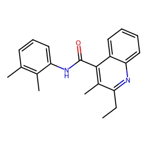 N-(2,3-dimethylphenyl)-2-ethyl-3-methylquinoline-4-carboxamide structure