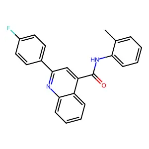 2-(4-Fluorophenyl)-N-(o-tolyl)quinoline-4-carboxamide structure