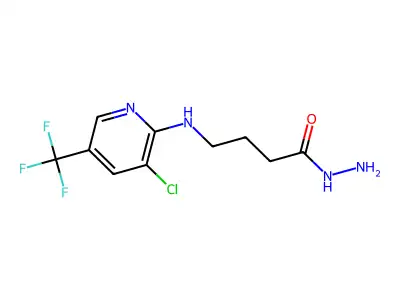 4-{[3-Chloro-5-(trifluoromethyl)-2-pyridinyl]amino}butanohydrazide structure
