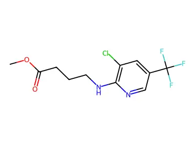Methyl 4-{[3-chloro-5-(trifluoromethyl)-2-pyridinyl]amino}butanoate structure