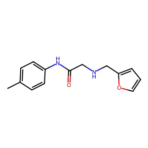 2-[(Furan-2-ylmethyl)-amino]-N-p-tolyl-acetamide structure