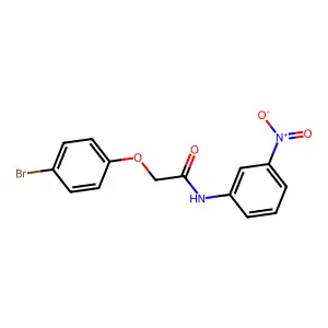 2-(4-bromophenoxy)-N-(3-nitrophenyl)acetamide structure