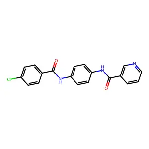 N-(4-(4-Chlorobenzamido)phenyl)nicotinamide structure
