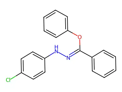 phenyl N-(4-chlorophenyl)benzenecarbohydrazonate structure