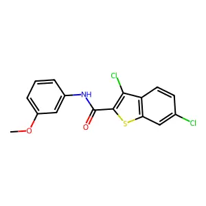 3,6-Dichloro-N-(3-methoxyphenyl)benzo[b]thiophene-2-carboxamide structure